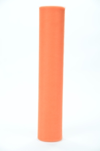 18 Inches Wide x 25 Yards Tulle, Orange (1 Spool) SALE ITEM
